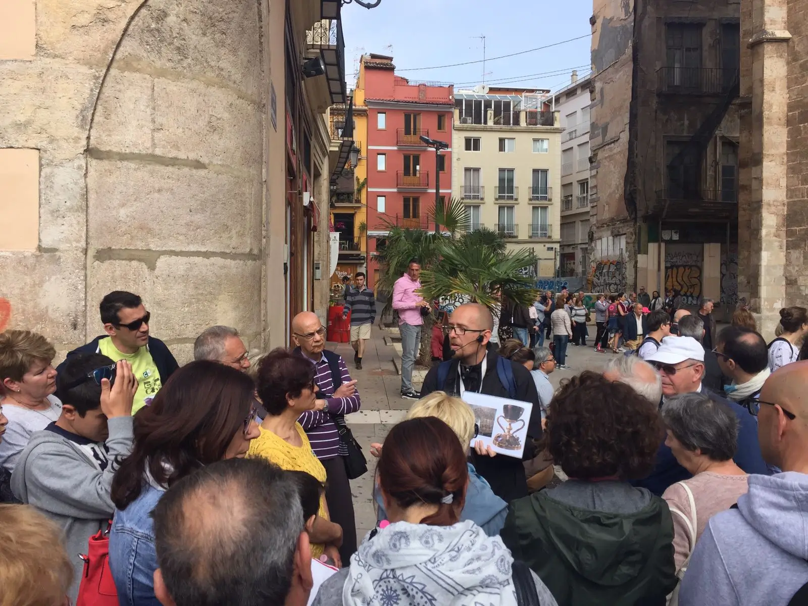 Jaume with a Tour Group